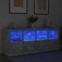 Sideboard with LED lights in concrete gray 163x37x67 cm by , Sideboards - Ref: Foro24-3209075, Price: 175,96 €, Discount: %