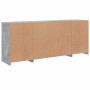 Sideboard with LED lights in concrete gray 163x37x67 cm by , Sideboards - Ref: Foro24-3209075, Price: 179,76 €, Discount: %
