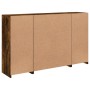 Aparador con luz LED 3 pzas madera de ingeniería roble ahumado de , Aparadores - Ref: Foro24-3209118, Precio: 254,67 €, Descu...