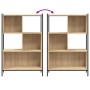 Engineered wood bookshelf in Sonoma oak, 72x28x109 cm by , Bookcases and shelves - Ref: Foro24-838884, Price: 61,95 €, Discou...