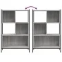Engineered wood Sonoma gray bookshelf 72x28x109 cm by , Bookcases and shelves - Ref: Foro24-838886, Price: 62,70 €, Discount: %