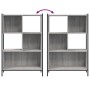 Estantería madera de ingeniería gris Sonoma 72x28x109 cm de , Librerías y estanterías - Ref: Foro24-838886, Precio: 63,46 €, ...