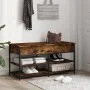 Schuhbank Holzwerkstoff Räuchereiche 100x42,5x50 cm von , Bänke für Hallen und Lager - Ref: Foro24-839035, Preis: 74,78 €, Ra...