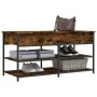 Schuhbank Holzwerkstoff Räuchereiche 100x42,5x50 cm von , Bänke für Hallen und Lager - Ref: Foro24-839035, Preis: 74,78 €, Ra...