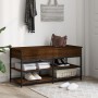 Holzwerkstoff Schuhbank braune Eiche 100x42,5x50 cm von , Bänke für Hallen und Lager - Ref: Foro24-839037, Preis: 68,20 €, Ra...