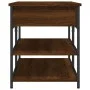 Engineered wood shoe bench in brown oak, 100x42.5x50 cm by , Benches for halls and storage - Ref: Foro24-839037, Price: 67,52...