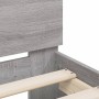 Cama con cabecero madera ingeniería gris Sonoma 200x200 cm de , Camas y somieres - Ref: Foro24-3207397, Precio: 141,22 €, Des...