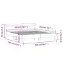 Concrete gray engineered wood bed with headboard 200x200 cm by , Beds and slatted bases - Ref: Foro24-3207395, Price: 157,76 ...
