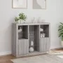 Sideboard mit LED-Licht, 3-teilig, Sonoma-Grau, Holzwerkstoff von , Sideboards - Ref: Foro24-3209126, Preis: 203,38 €, Rabatt: %