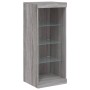 Sideboard with LED Light 3 Pieces Sonoma Gray Engineered Wood by , Sideboards - Ref: Foro24-3209126, Price: 206,39 €, Discoun...