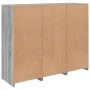 Sideboard mit LED-Licht, 3-teilig, Sonoma-Grau, Holzwerkstoff von , Sideboards - Ref: Foro24-3209126, Preis: 203,38 €, Rabatt: %