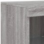 Sideboard with LED Light 3 Pieces Sonoma Gray Engineered Wood by , Sideboards - Ref: Foro24-3209126, Price: 206,39 €, Discoun...