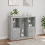 Sideboard with LED light 3 pieces concrete gray engineered wood by , Sideboards - Ref: Foro24-3209124, Price: 211,63 €, Disco...