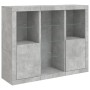 Sideboard with LED light 3 pieces concrete gray engineered wood by , Sideboards - Ref: Foro24-3209124, Price: 211,63 €, Disco...