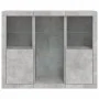 Sideboard with LED light 3 pieces concrete gray engineered wood by , Sideboards - Ref: Foro24-3209124, Price: 204,90 €, Disco...