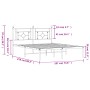 Metallbettgestell mit weißem Kopfteil 183x213 cm von , Betten und Lattenroste - Ref: Foro24-374393, Preis: 97,27 €, Rabatt: %