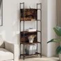 Librería de 5 estantes madera roble ahumado 60,5x24x166,5 cm de , Librerías y estanterías - Ref: Foro24-838865, Precio: 50,74...