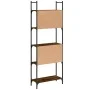 Librería de 5 estantes madera roble ahumado 60,5x24x166,5 cm de , Librerías y estanterías - Ref: Foro24-838865, Precio: 50,74...