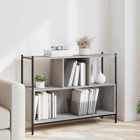 Sonoma Regal aus grauem Holzwerkstoff 102x28x77,5 cm von , Bücherregale und Regale - Ref: Foro24-838901, Preis: 60,35 €, Raba...