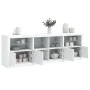 Sideboard mit weißen LED-Leuchten 202x37x67 cm von , Sideboards - Ref: Foro24-3209009, Preis: 231,94 €, Rabatt: %