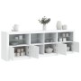 Sideboard mit weißen LED-Leuchten 202x37x67 cm von , Sideboards - Ref: Foro24-3209009, Preis: 238,88 €, Rabatt: %