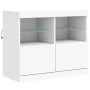 Sideboard mit weißen LED-Leuchten 202x37x67 cm von , Sideboards - Ref: Foro24-3209009, Preis: 231,94 €, Rabatt: %