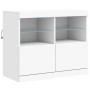 Sideboard mit weißen LED-Leuchten 202x37x67 cm von , Sideboards - Ref: Foro24-3209009, Preis: 238,88 €, Rabatt: %