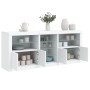Sideboard with white LED lights 181.5x37x67 cm by , Sideboards - Ref: Foro24-3209037, Price: 233,55 €, Discount: %