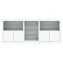 Sideboard with white LED lights 181.5x37x67 cm by , Sideboards - Ref: Foro24-3209037, Price: 233,55 €, Discount: %