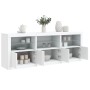 Sideboard mit weißen LED-Leuchten 181,5x37x67 cm von , Sideboards - Ref: Foro24-3209002, Preis: 248,53 €, Rabatt: %