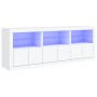 Sideboard mit weißen LED-Leuchten 181,5x37x67 cm von , Sideboards - Ref: Foro24-3209002, Preis: 248,53 €, Rabatt: %