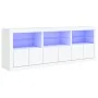 Sideboard with white LED lights 181.5x37x67 cm by , Sideboards - Ref: Foro24-3209002, Price: 253,76 €, Discount: %
