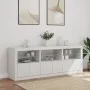 Sideboard with white LED lights 181.5x37x67 cm by , Sideboards - Ref: Foro24-3209002, Price: 253,76 €, Discount: %