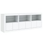 Sideboard mit weißen LED-Leuchten 181,5x37x67 cm von , Sideboards - Ref: Foro24-3209002, Preis: 248,53 €, Rabatt: %