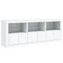 Sideboard with white LED lights 181.5x37x67 cm by , Sideboards - Ref: Foro24-3209002, Price: 253,76 €, Discount: %