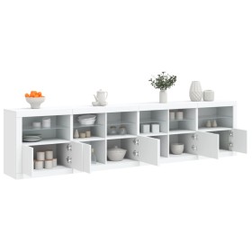 Sideboard mit weißen LED-Leuchten 283x37x67 cm von , Sideboards - Ref: Foro24-3209016, Preis: 308,34 €, Rabatt: %