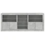 Sideboard with LED lights in concrete gray 181.5x37x67 cm by , Sideboards - Ref: Foro24-3209040, Price: 193,87 €, Discount: %