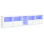 Sideboard mit weißen LED-Leuchten 283x37x67 cm von , Sideboards - Ref: Foro24-3209023, Preis: 354,57 €, Rabatt: %