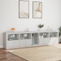 Sideboard mit weißen LED-Leuchten 283x37x67 cm von , Sideboards - Ref: Foro24-3209023, Preis: 354,57 €, Rabatt: %