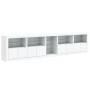 Sideboard with white LED lights 283x37x67 cm by , Sideboards - Ref: Foro24-3209023, Price: 354,57 €, Discount: %