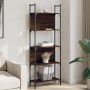 5-shelf oak brown wood bookcase 60.5x24x166.5 cm by , Bookcases and shelves - Ref: Foro24-838867, Price: 52,66 €, Discount: %