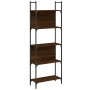5-shelf oak brown wood bookcase 60.5x24x166.5 cm by , Bookcases and shelves - Ref: Foro24-838867, Price: 52,66 €, Discount: %