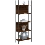 5-shelf oak brown wood bookcase 60.5x24x166.5 cm by , Bookcases and shelves - Ref: Foro24-838867, Price: 52,66 €, Discount: %