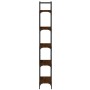 5-shelf oak brown wood bookcase 60.5x24x166.5 cm by , Bookcases and shelves - Ref: Foro24-838867, Price: 52,66 €, Discount: %