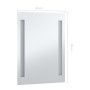 Bathroom wall mirror with LED 60x80 cm by vidaXL, Mirrors - Ref: Foro24-144703, Price: 111,86 €, Discount: %