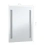 Bathroom wall mirror with LED 60x80 cm by vidaXL, Mirrors - Ref: Foro24-144703, Price: 110,01 €, Discount: %