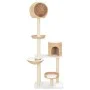 Rascador para gatos de hierba marina con poste de sisal de vidaXL, Mobiliario para gatos - Ref: Foro24-170734, Precio: 219,23...