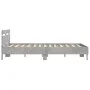 Concrete gray headboard bed frame and LED lights 140x200cm by , Beds and slatted bases - Ref: Foro24-3207549, Price: 151,81 €...
