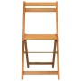 Folding terrace chairs 4 units solid acacia wood by , Garden chairs - Ref: Foro24-3216305, Price: 148,89 €, Discount: %