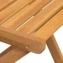 Folding terrace chairs 4 units solid acacia wood by , Garden chairs - Ref: Foro24-3216305, Price: 148,89 €, Discount: %